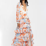 Ivory Tiered Maxi Dress