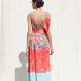 Wrap Panelled Dress With Belt Details