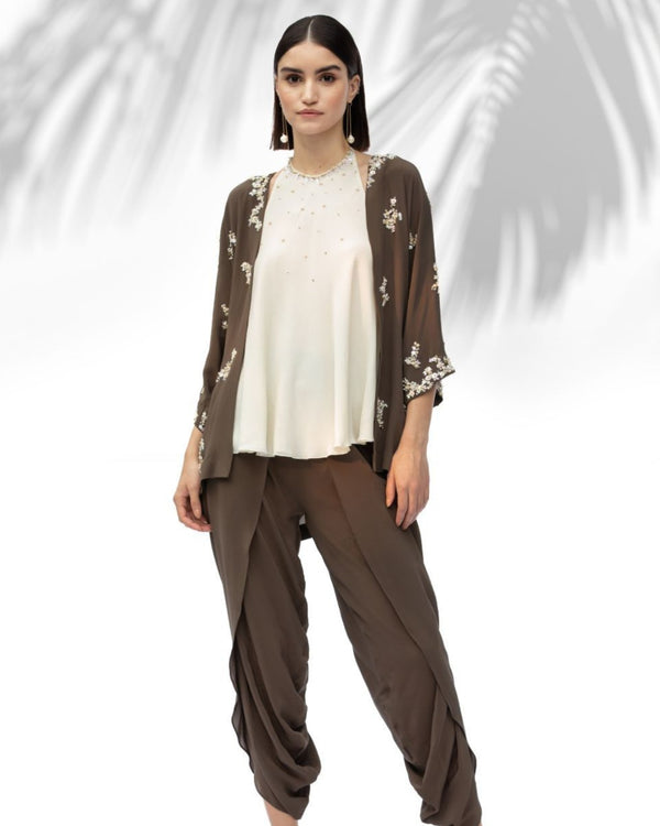Moss Green Kimono Set