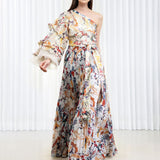 Autumn Leaves Brasso Pleated Dress