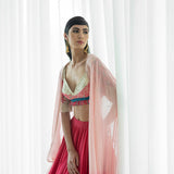 Printed Patchwork Lehenga Set