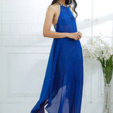 Blue Ombre Embellished Dress