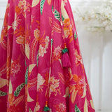 Off-shoulder Embroidered Lehenga Set