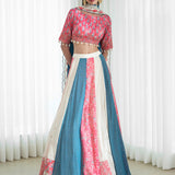 Printed Patchwork Lehenga Set