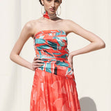 Draped Off Shoulder Dress