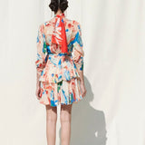 Short Tierd Dress With A Slip