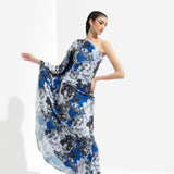 Luana Printed One Off Shoulder Kaftan Dress