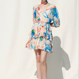 Short Tierd Dress With A Slip