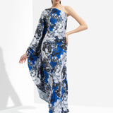 Luana Printed One Off Shoulder Kaftan Dress