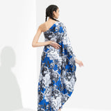 Luana Printed One Off Shoulder Kaftan Dress