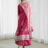 Kurta And Sharara Paired Printed Dupatta