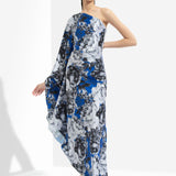 Luana Printed One Off Shoulder Kaftan Dress