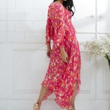 Fuchsia Printed Dress