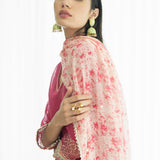 Kurta And Pants Paired Printed Dupatta