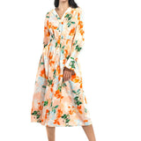 Cotton Poplin Printed Shirt Dress