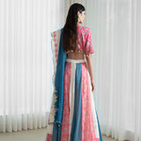 Printed Patchwork Lehenga Set