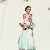 Jacket With A Satin Palazzo