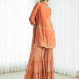Kurta Set With Tiered Sharara