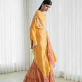 Offshoulder Tunic With Tiered Sharara
