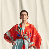 Tropical Kaftan Top & Pants Set
