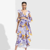 Sumire Butterfly Bustier With Wrap Skirt