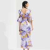 Sumire Butterfly Bustier With Wrap Skirt