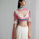 Printed Patchwork Lehenga Set