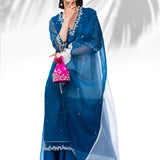 Saphire Blue Kurta With  Palazzo Set