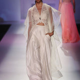 Blush Breeze Palazzo Set with Organza Cape