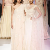 Ivory Celeste Cape Gown