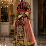 Crimson Majesty Anarkali Set