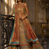 Royal Vermilion Heritage Lehenga