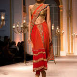 Scarlet Elegance Drape Ensemble