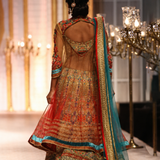 Royal Vermilion Heritage Lehenga