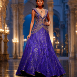 Royal Blue Embellished Gown
