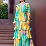 Turquoise Eucalyptus Layer Dress