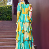 Turquoise Eucalyptus Layer Dress