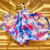 Floral Serenity V-Neck Kaftan