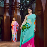 Paradise Hues One Shoulder Kaftan