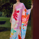 Paradise Hues One Shoulder Kaftan