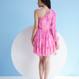 Pink Pastoral Mist Mini Dress