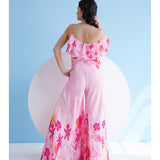 Fuchsia Orchid One Shoulder Jumpsuit