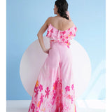 Fuchsia Orchid One Shoulder Jumpsuit