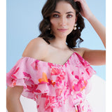 Fuchsia Orchid One Shoulder Jumpsuit
