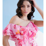 Fuchsia Orchid One Shoulder Jumpsuit