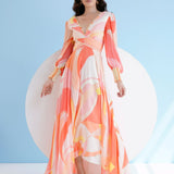 Peach Golden Ratio Maxi Dress
