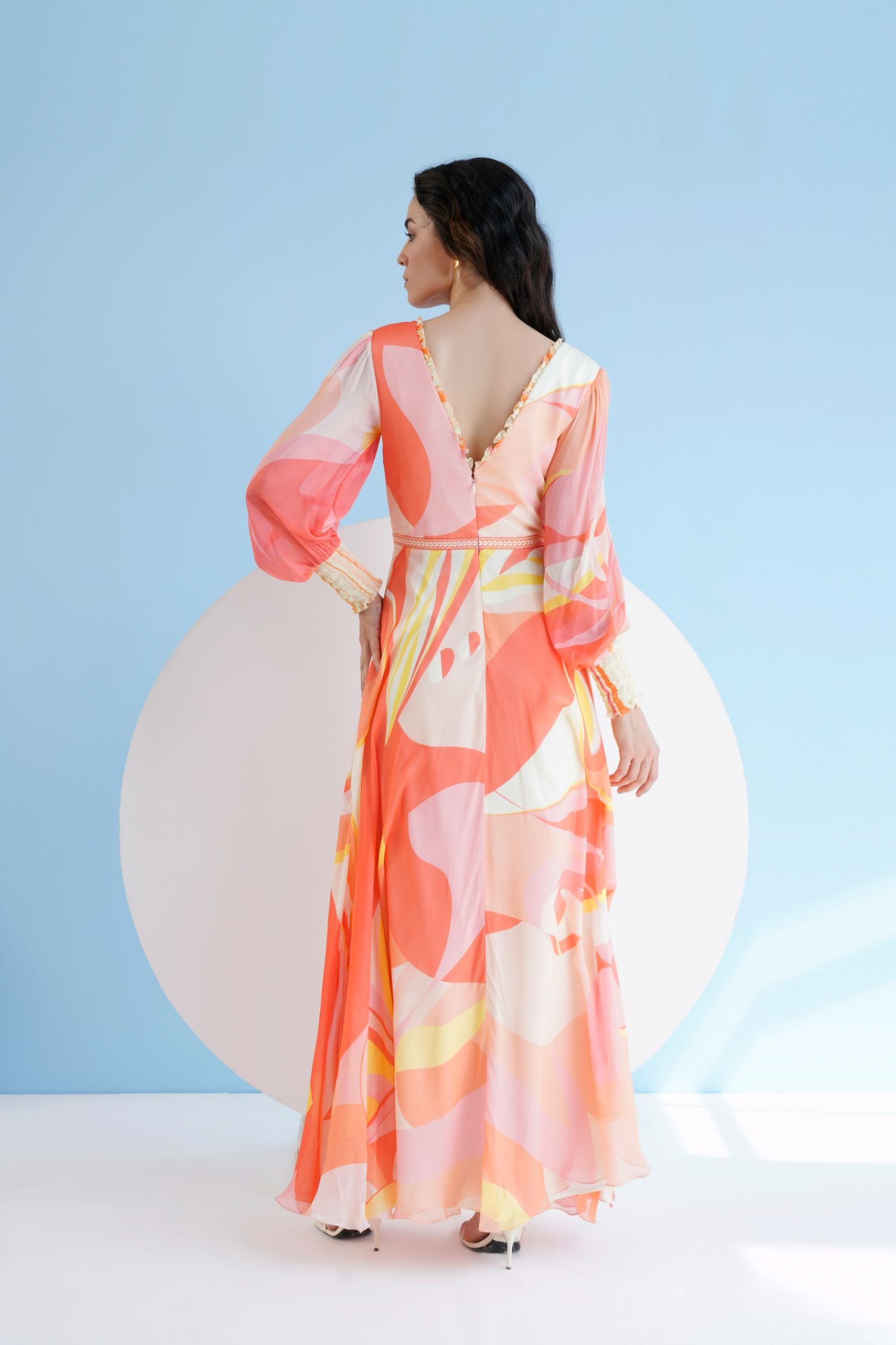 Peach Golden Ratio Maxi Dress