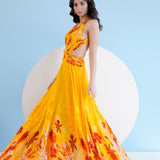 Yellow Orchid Maxi Dress