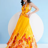 Yellow Orchid Maxi Dress