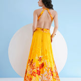 Yellow Orchid Maxi Dress